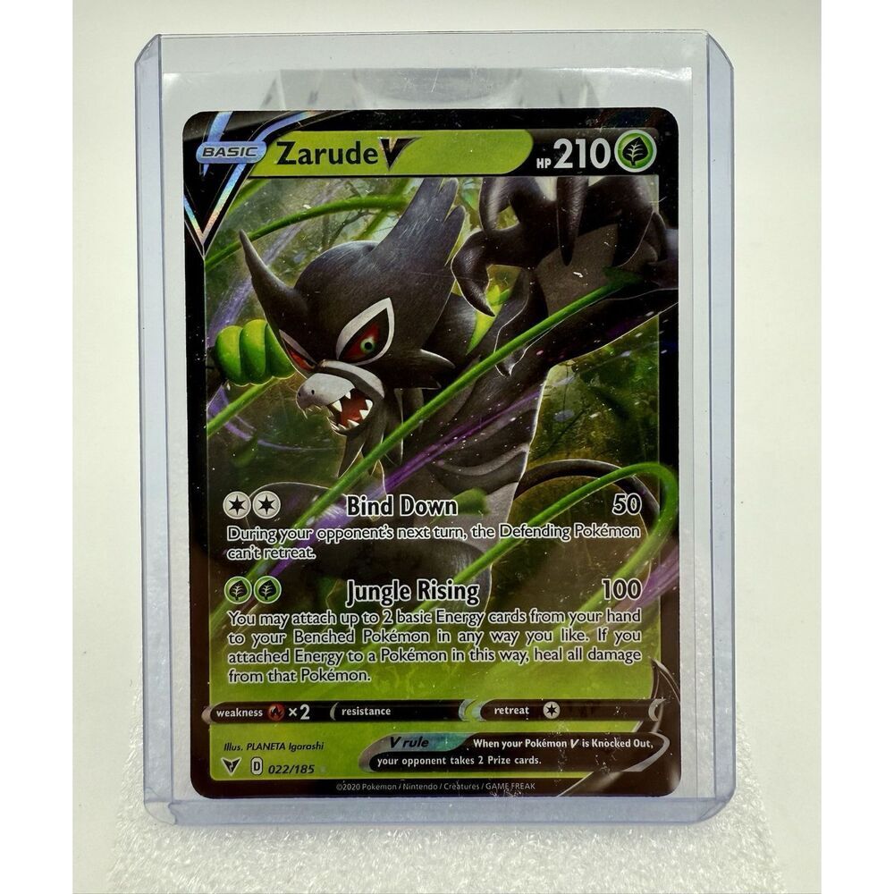 Zarude V 022/185 Vivid Voltage Ultra Rare Holo Pokemon Card NM